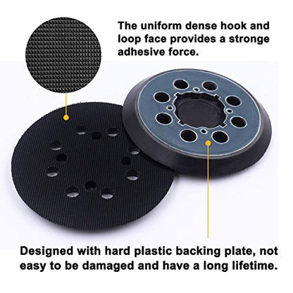 Sander Replacement Pads for Dewalt DWE64233 & N329079,2 Pack 5 Inch 8 Hole Orbital Sanding Pad Compatible with Dewalt DWE6421-B2 DWE6421-B3 DWE6423/6423K DWE6421/6421K Random Orbital Sander - color: 2 Pack