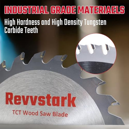 10 PCS Circular Saw Blade 6-1/2" 24T for Cutting Wood, 5/8" Arbor - size: 6-1/2 In 24T(10PCS)