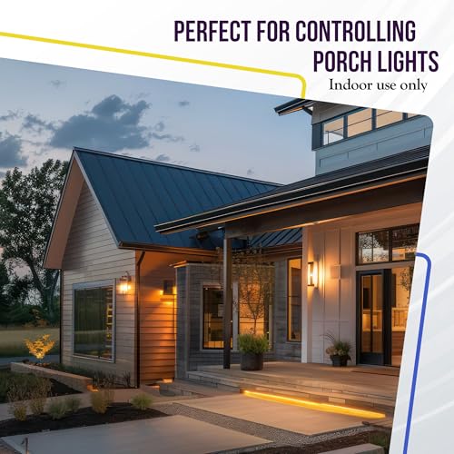 ENERLITES 7-Day Programmable Timer Switch, with Blue Backlight - color: White, size: In-wall With Backlight