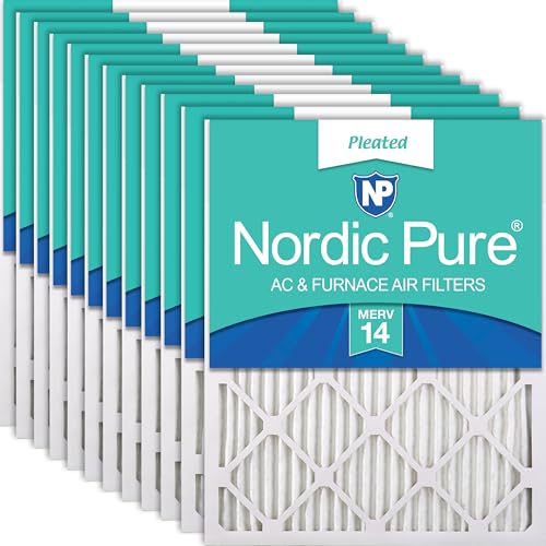 Nordic Pure 20x24x1 Pleated MERV 14 Air Filters 12 Pack - style: MERV 14