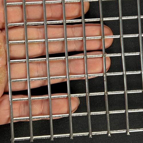 Stainless Steel Hardware Cloth 24"x16"-1/2" 14Ga Heavy Welded Wire Fence Chicken Wire Fencing Metal Screen for Screen Door Mesh,Gopher Trap,Grill,Bird Netting,Pet Screen,Metal Grate,Drain Mesh - size: 24"x16", style: 14 Gauge, 1/2 inch Holes