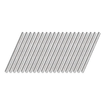 uxcell 4mm x 75mm 304 Stainless Steel Solid Round Rod for Drift Punches DIY Craft Model Plane Model Ship Model Cars - 20pcs - size: 4mm x 75mm