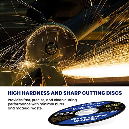 Lichamp 10Pcs 4-1/2" Cut Off Wheels, Metal Cutting Disc for Angle Grinder