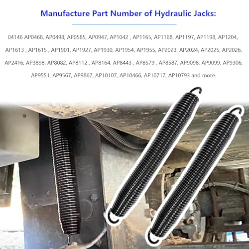 2 Pack R3847 Spring for RV Hydraulic Leveling Jacks Black 13-3/8"