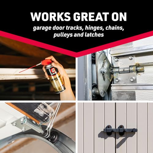 3-IN-ONE Lock Dry Lube, 2.5 OZ & Garage Door Lubricant with Smart Straw Sprays 2 Ways, 11 OZ