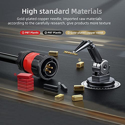 2 PCS 4 Pin Connector, Waterproof Industrial Solder Connector, Aviation Wire Connector for Automotive, Power, Marine, and Other Indoor/Outdoor Electrical Connections - style: 4 PIN, 2PCS