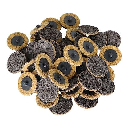 50 Pcs 2Inch Brown Quick Change Surface Prep Conditioning Discs