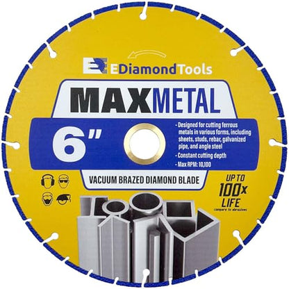 6" Diamond Saw Wheel for Metal Cutting, 1 PC - size: 6"