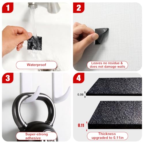 P7yaumy Double Sided Tape Heavy Duty, 1in×1in 48pcs Pre-Cut Foam Tape - size: 1in×1in×48pcs