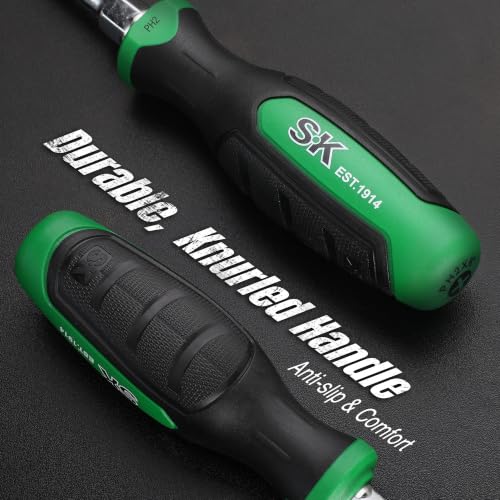 SK 6-Piece Magnetic Screwdriver Set, 3 Slotted & 3 Phillips Screwdrivers - style: Slotted & Phillips