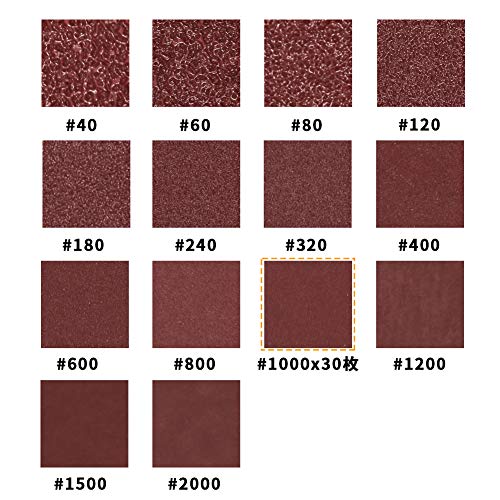 SPEEDWOX 30 Pcs Hook and Loop Triangle Sandpaper 1000 Grit 80mm 3-1/8 Inches for Oscillating Multi Tool Detail Sander Sanding Discs Triangle Sanding Pads - style: 1000 Grit