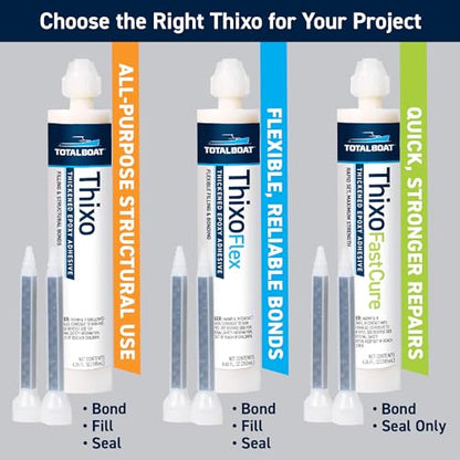 TotalBoat Thixo Marine Structural Epoxy Glue - 6-Pack, 185ml Tubes - size: 6 - Pack