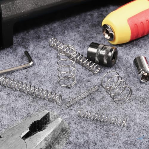 uxcell 5Pcs Compression Spring, Wire Diameter 0.039", OD 0.31", Free Length 0.39" 304 Stainless Steel Coil Mechanical Compressed Spring, Silver - size: 0.039" x 0.31" x 0.39"