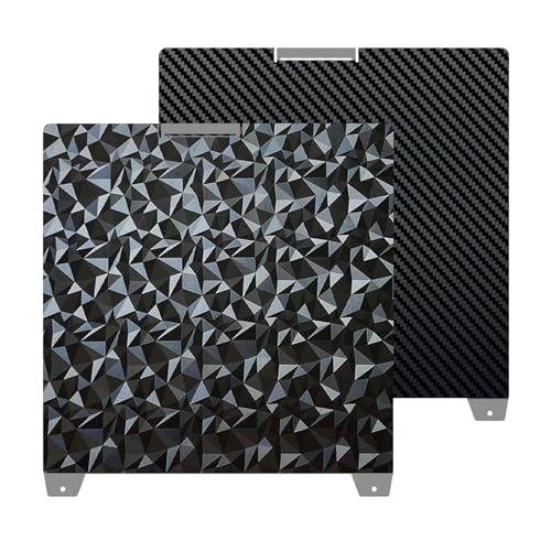 370x370mm K2 Plus Build Plate, Double-Sided PEO PET Build Plate Printing Bed Platform for Creality K2 Plus 3D Printer,Flexible Spring Steel Sheet Without Magnetic Base for Creatily K2 Plus - size: 370x370mm for K2 Plus