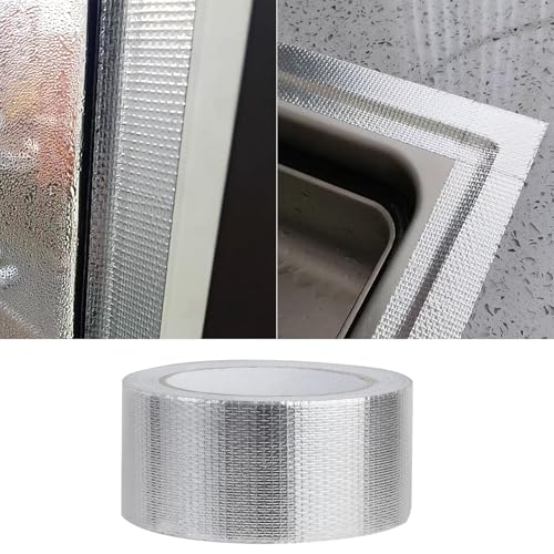 Aluminum Foil Duct Tape, High-Temp Seal for HVAC - 2" x 22Yds - size: 2 Inch X 66 Feet