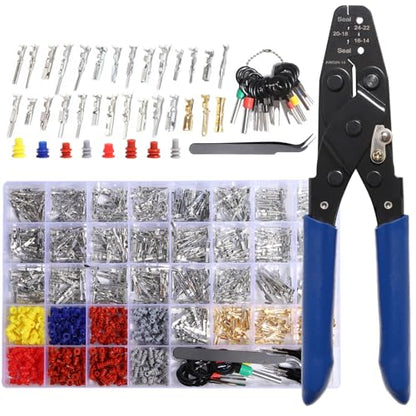 950Pcs Pin Connector Terminal Kit Crimping Tool Automotive Set