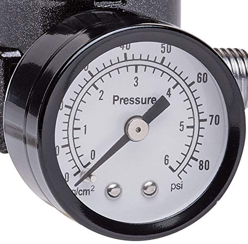 Eastwood Efficient Diaphragm Design Concours Pro 0-80 Psi Gauge Air Regulator