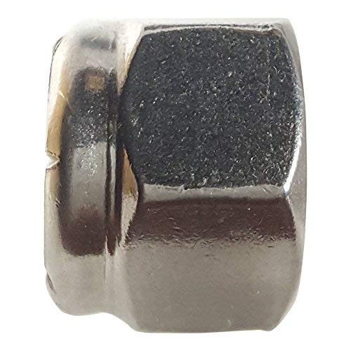 Fastenere Nylon Insert Hex Lock Nuts - 7/8"-9 Stainless Steel 18-8, Plain Finish, Corrosion-Resistant, Durable Hardware Nuts for Secure Fastening, Locking Nut, (5-Pack) - size: 7/8-9 (5 Pack)