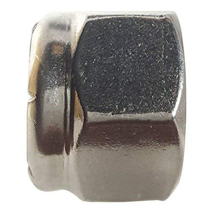 Fastenere Nylon Insert Hex Lock Nuts - 1/4"-28 Stainless Steel 18-8, Plain Finish, Corrosion-Resistant, Durable Hardware Nuts for Secure Fastening, Locking Nut, (100-Pack) - size: 1/4-28 (100 Pack)