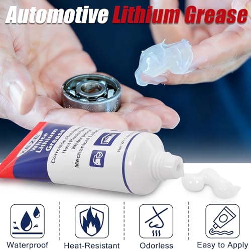 Keze White Lithium Grease Automotive 2 oz and Copper Anti Seize Grease 8 oz