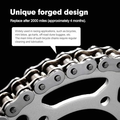 10 PCS #415 Roller Motorcycle Chain Master Links, Heavy Duty Manganese Steel Drive Chain Repair Master Connector Links, Universal for ATV Quad Scooter Motorcycle Go Kart Moped Mini Bike - size: #415