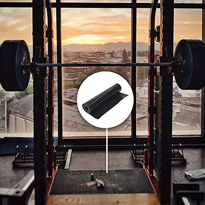 DOBTIM Neoprene Rubber Sheet Rolls 1/16 (.062)" Thick X 12" Wide X 5' Long, Solid Rubber Strips Use for Gaskets DIY Material, Supports, Leveling, Sealing, Protection, Abrasion, Flooring, Black - size: 12" X 5', style: .062" thick (No Adhesive）