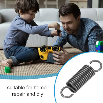 PATIKIL Extension Spring, 1pcs Wire Diameter 0.1", OD 0.7", Free Length 2.8" Spring Steel Dual Hook Tension Springs for Lawn Tractor Home Repairs DIY, Grey - size: 2.5*18*70mm