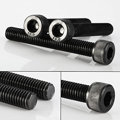 5/16-18 x 1-1/2" Socket Head Cap Screws Cap Bolts, 12.9 Grade Alloy Steel Black Oxide, Allen Hex Drive, UNC Coarse Thread Fully Threaded, 10 PCS - size: 5/16-18 x 1-1/2"