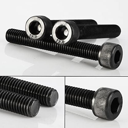5/16-18 x 1-1/2" Socket Head Cap Screws Cap Bolts, 12.9 Grade Alloy Steel Black Oxide, Allen Hex Drive, UNC Coarse Thread Fully Threaded, 10 PCS - size: 5/16-18 x 1-1/2"