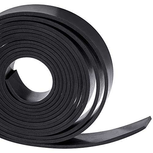 TORRAMI Solid Neoprene Rubber Strips Roll 1/16 (.062) inch Thick X 1 inch Wide X 10 Feet, for DIY Weather Stripping, Gasket, Seal - size: 1" Wide X 10' Long, style: 1/16 (.062)" Thick