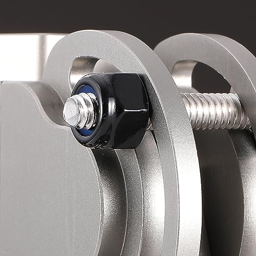 M5 x 0.8mm Nylon Insert Hex Lock Nuts 100Pcs 304 Stainless Steel Locknuts, Hex Drive, Black Oxide by SG TZH - color: Black, size: M5