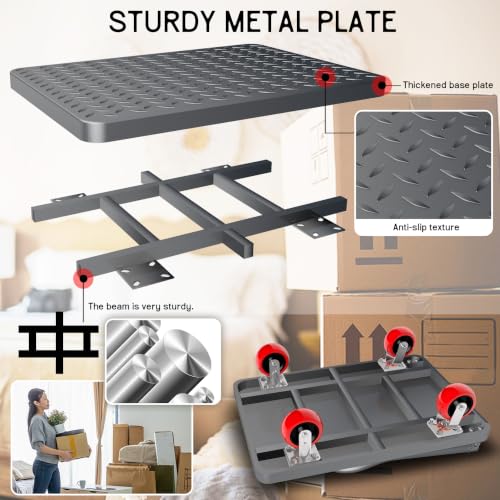 2000lbs Heavy Duty Platform Truck Foldable Flatbed Push Cart 36" x 24" - size: 36"x24"
