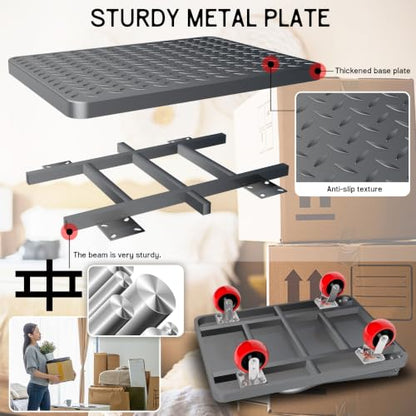 2000lbs Heavy Duty Platform Truck Foldable Flatbed Push Cart 36" x 24" - size: 36"x24"