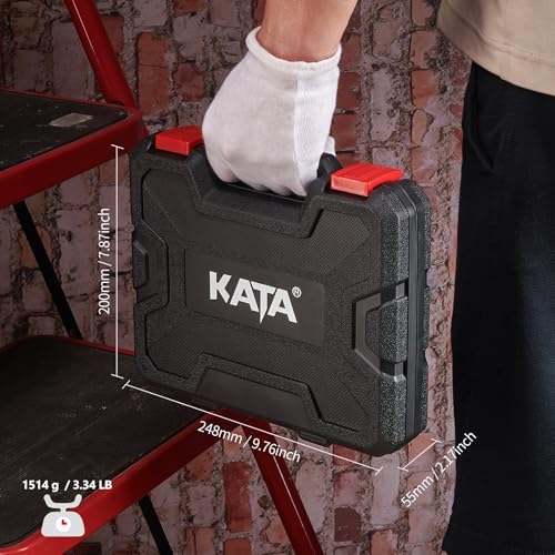 KATA 25 PCS Hole Saw Kit with 3/4"-6" for Soft Wood, Drywall, Plastic, Red - color: 25PC-Red Hole Saw Kit
