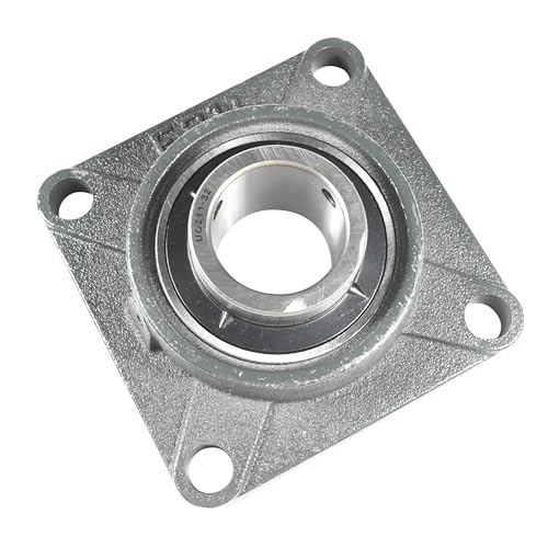 HQRP UCF211-32 Pillow Block Bearing 2-inch Bore, 4-Bolt Flange Mounted, Solid Base, Self-Alignment, Square