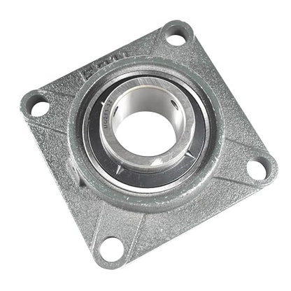 HQRP UCF211-32 Pillow Block Bearing 2-inch Bore, 4-Bolt Flange Mounted, Solid Base, Self-Alignment, Square