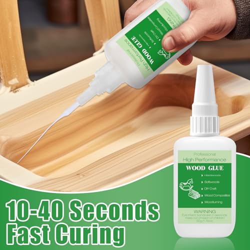 50g Wood Glue Clear- Heavy Duty Wood Glue for Furniture Woodworking, Strong Adhesive Waterproof Super Glue Gel for Wood Crafts - style: 50g Wood Glue