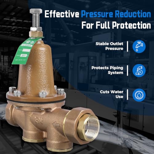 LF25AUB-Z3 3/4" Water Pressure Reducing Valve, Cast Copper Silicon Alloy
