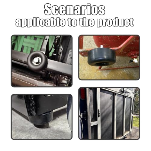 Trailer Ramp Door Rubber Bumpers 2.5" Round Rubber Bump Stops 4-Pack