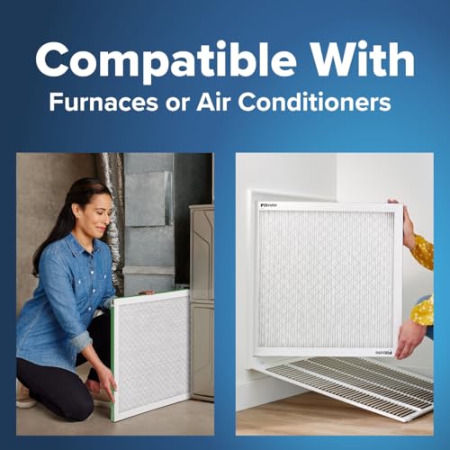 Filtrete 15.5x15.5x1 AC Furnace Air Filter, MPR 700, MERV 8, Tough on Pollen, Easy on Airflow, 3-Month Pleated 1-Inch Electrostatic Air Cleaning Filter, 4-Pack - size: 15.5x15.5x1