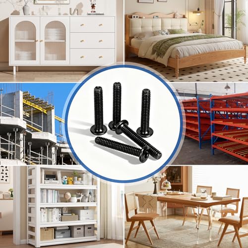 50 Pcs 1/4-20 x 3/4 Flat Head Hex Socket Cap Screws Bolts,Black Oxide 304 Stainless Steel 18-8,Allen Socket Drive,Fully Machine Thread (1/4-20 x 3/4 50pcs) - size: 1/4-20 x 3/4 50pcs