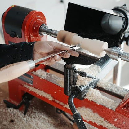 Overall length: 23 3/4" Carbide Tipped Finisher Chisel For Woodturning, Beech handle length: 15 1/2", Tool bar length: 8 1/4", Tool bar thickness: 1/2" Square, with 15 * 2.5mm-30°TCT ROUND BLADE - color: M2048t