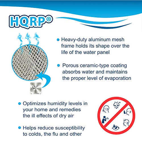 HQRP 2-pack Filter Pad compatible with Lennox Healthy Climate 35 X2661 fits HCWB3-17, HCWB2-17, HCWP2-18, HCWP3-18, WB2-17, WB3-17, WP2-18, WP3-18 series Humidifiers
