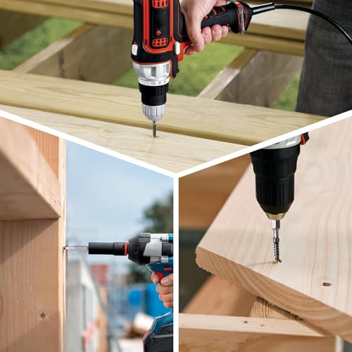 #10 x 2-3/4" Hidden Deck Screws, 750Pcs Star Drive Countersunk Wood Screws - size: #10 x 2-3/4