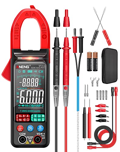 ANENG TRMS Multimeter,600A AC/DC Clamp Meter,Auto Ranging,NCV,Temperature