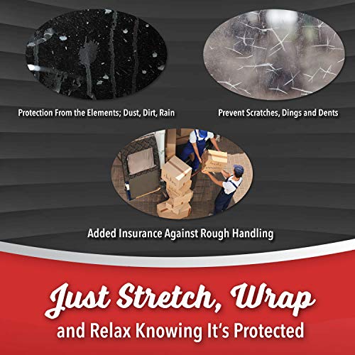 Simply Cool 12 Pack Mini Hand Stretch Wrap 5 Inch 1000Ft 60 Gauge 2 Handles - size: 5-inch w/ plastic handle