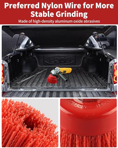 3" Nylon Cup Brush, 4 1/2 Angle Grinder, 5/8"-11 Threaded - size: 3 inch