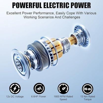13800lbs Electric Winch 12V, IP67 Waterproof Off-Road Truck Winch with 78ft 7/20" Steel Cable & Wireless Handheld Remote, Heavy-Duty Power Winch for Towing UTV ATV SUV 4x4 Off Road Vehicle - color: Silver,13800lbs