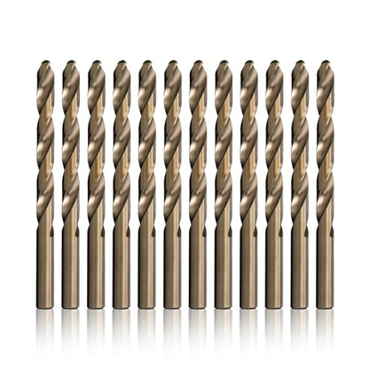 Drill America DWDCO3P12 #3 Cobalt Drill Bit (Pack of 12), DWDCO Series - size: #3