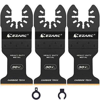 EZARC Carbide Oscillating Saw Blades for Hardened Metal, 3-Pack - size: 3-Pack Carbide